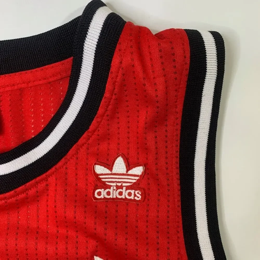 Vintage Miami Heat Jersey Mens XS Red Alonzo Mourning Adidas Hardwood +2 Length